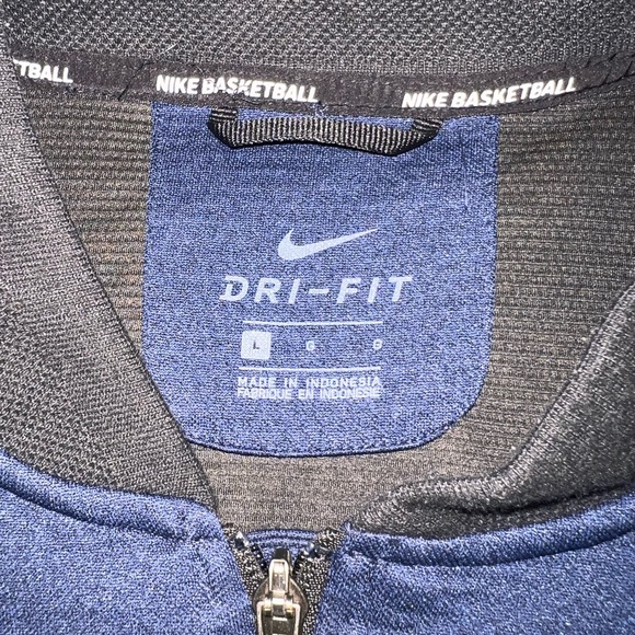 Navy Nike Basketball Zip Up - Picture 3 of 4